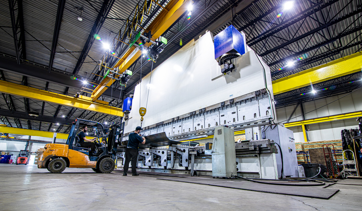 The Biggest Folding Machine in Canada - CBR Laser